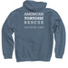 Save Us! American Tortoise Rescue, a Indigo Pullover Hoodie (back-view)