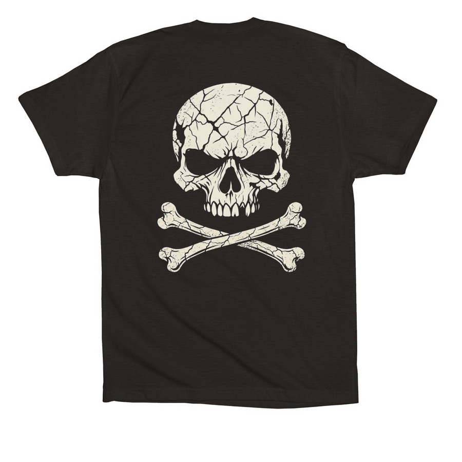 Death over Ordinary, a Black Premium Cotton Tee (back-view)