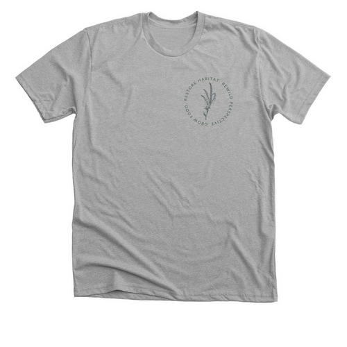 Rewild Perspective - Goldenrod, a Athletic Heather Premium Unisex Tee