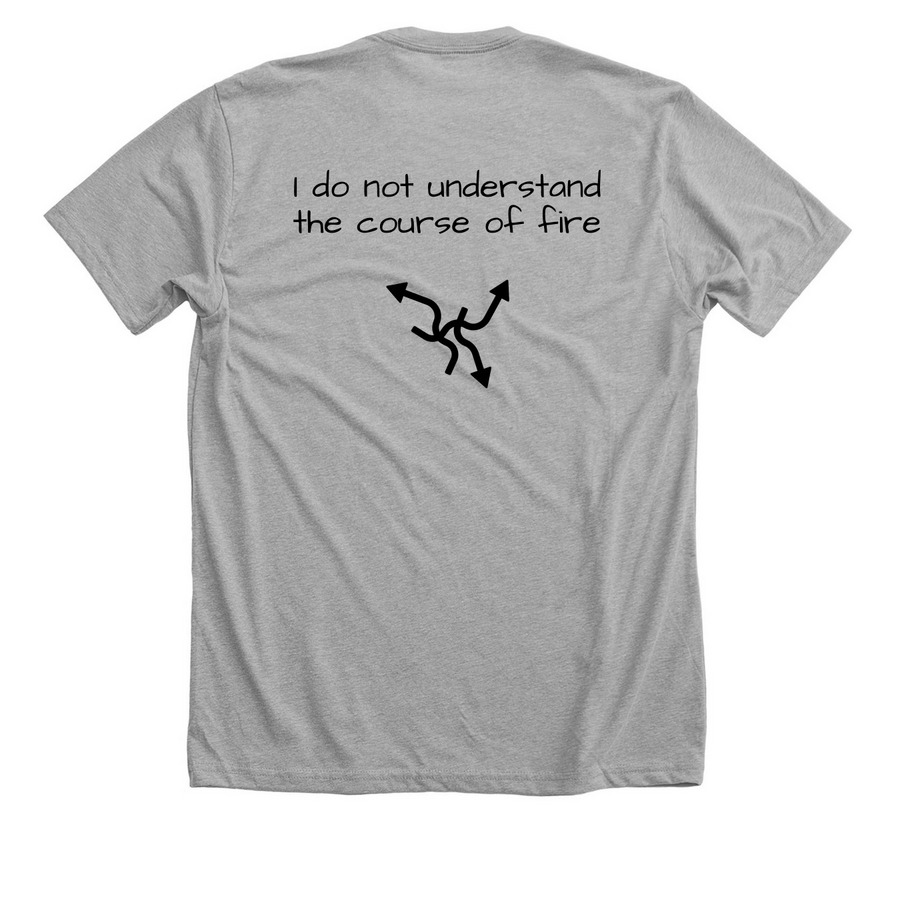 I Do Not Understand, a Athletic Heather Premium Unisex Tee (back-view)