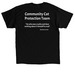 Buddy's Project, a Black Classic Unisex Tee (back-view)