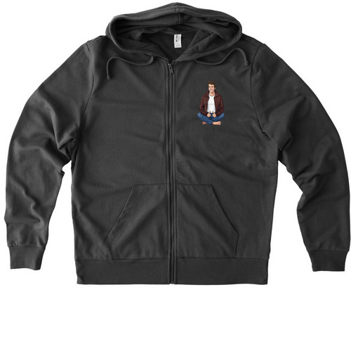 Cool Like the Fonz, a Terrain Grey Allmade Organic French Terry Zip Up Hoodie