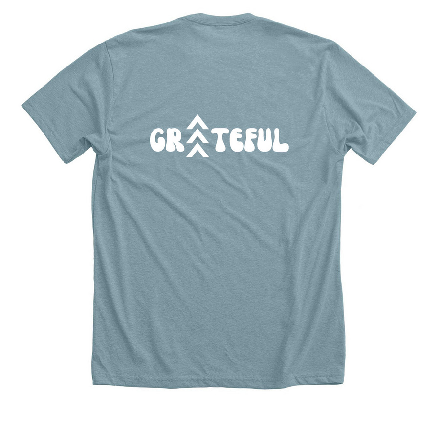2026 Boogie tee&nbsp;, a Heather Blue Lagoon Premium Unisex Tee (back-view)
