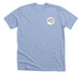Great minds with pocket circle, a Heather Baby Blue Premium Unisex Tee