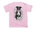 Diva's Pink PMFAS Shirts&nbsp;, a Light Pink Youth Unisex Tee (back-view)