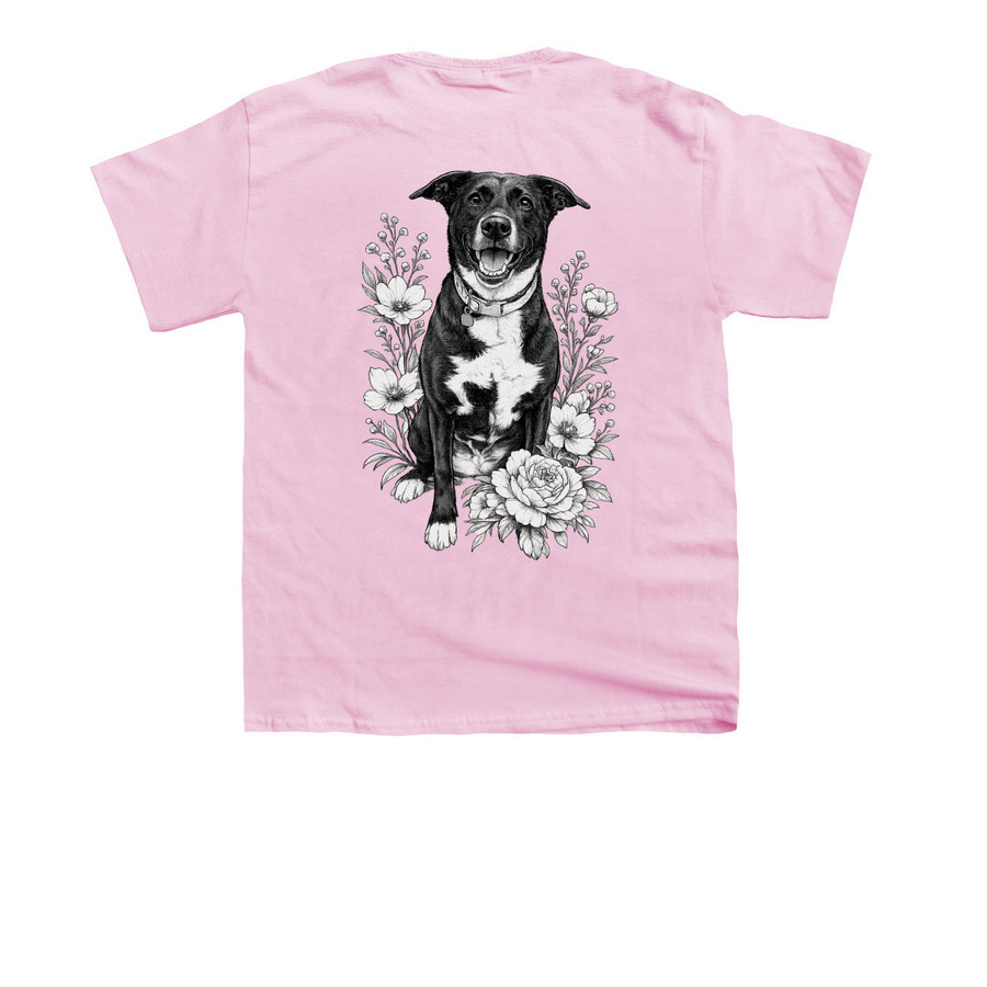 Diva's Pink PMFAS Shirts&nbsp;, a Light Pink Youth Unisex Tee (back-view)