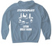 Luton Great Again, a Stone Blue Gildan Softstyle Pullover Hoodie (back-view)