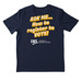 The Performance Collection, a College Navy Nike Dri-FIT Jersey Blend Performance Tee (back-view)