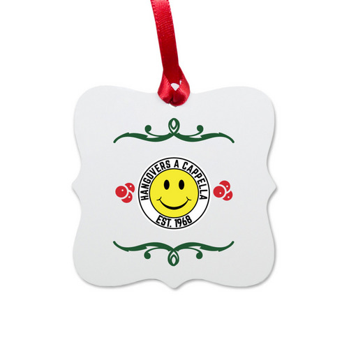 The Hangovers Official Ornament, a White Aluminum Square Ornament