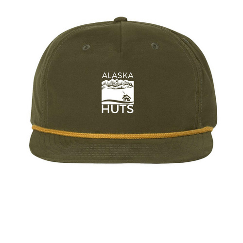 Alaska Huts Hats, a Loden/ Amber Gold Printed Umpqua Snapback Cap