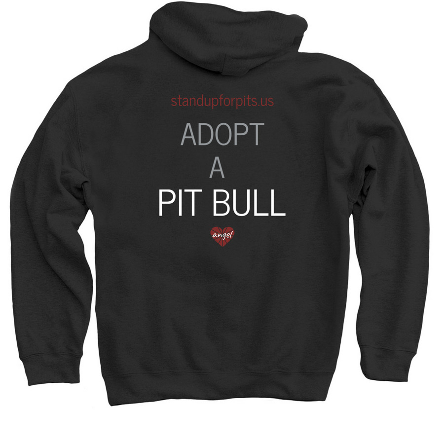 People Suck. Dogs Don't.&nbsp;, a Black Pullover Hoodie (back-view)