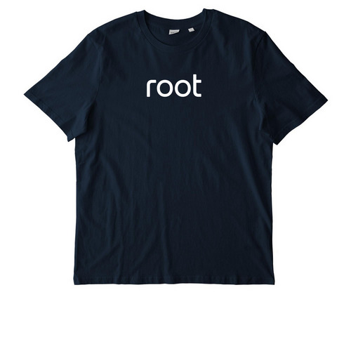Root Logo Small, a French Navy Stanley/Stella Unisex Creator 2.0 Tee
