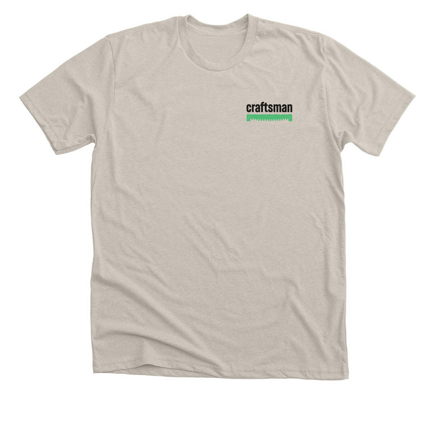 Rooted in the Work., a Heather Dust Premium Unisex Tee