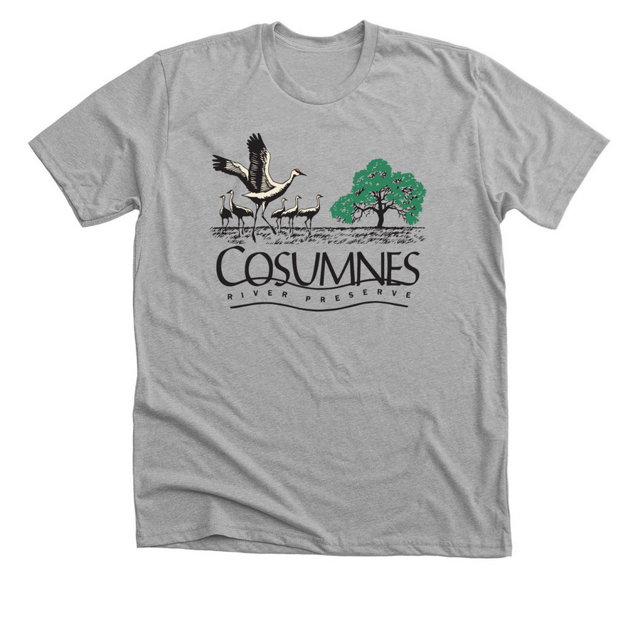 Cosumnes River Preserve, a Athletic Heather Premium Unisex Tee
