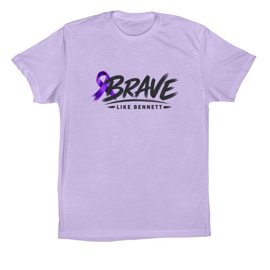 Brave Like Bennett Light T-shirts, a Dark Lavender Premium Cotton Tee