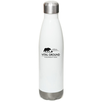 Stainless Steel Water Bottle, a White Stainless Steel Water Bottle