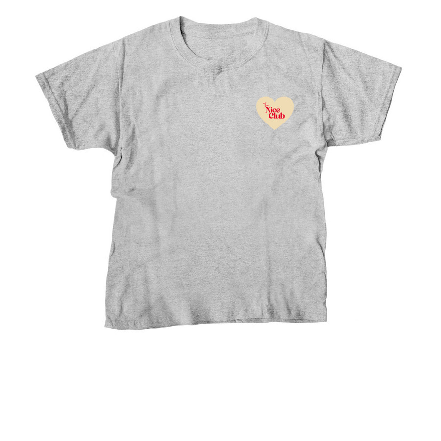 Nice Club Shirts for Homelessness, a Sport Grey Youth Unisex Tee