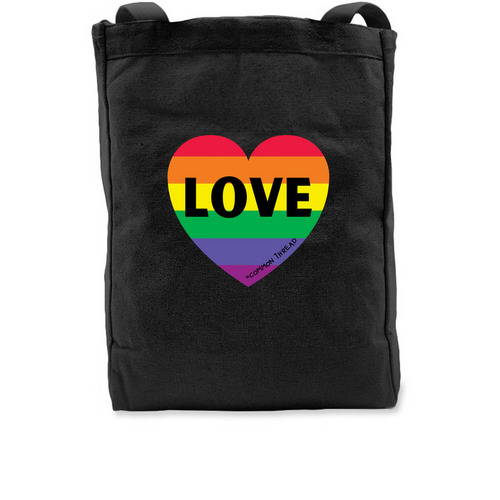 Pride!, a Black Recycled Cotton Tote Bag