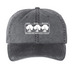 Pigment Dye Baseball Cap, a Black Printed Pigment Dye Baseball Cap