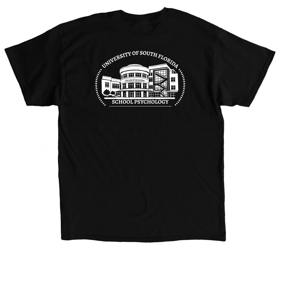 COED T-Shirt, a Black Classic Unisex Tee (back-view)