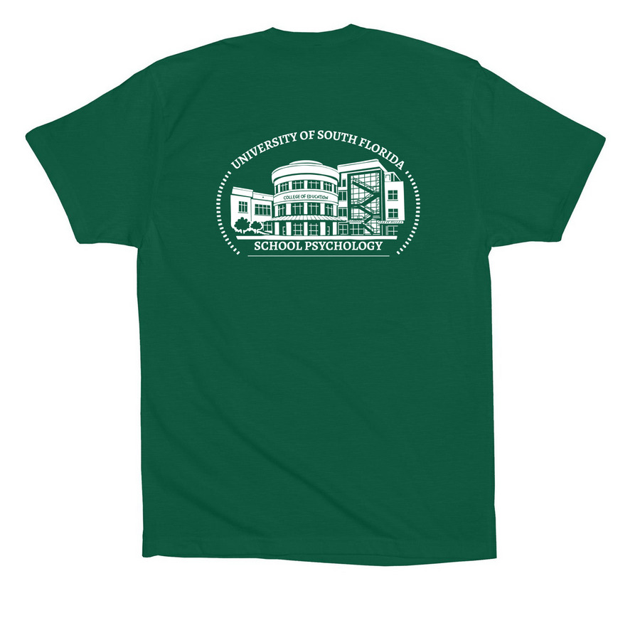 COED T-Shirt, a Evergreen Premium Cotton Tee (back-view)