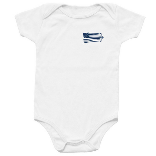 F-35 Carrier - Jet Flag Front, a White Infant Onesie