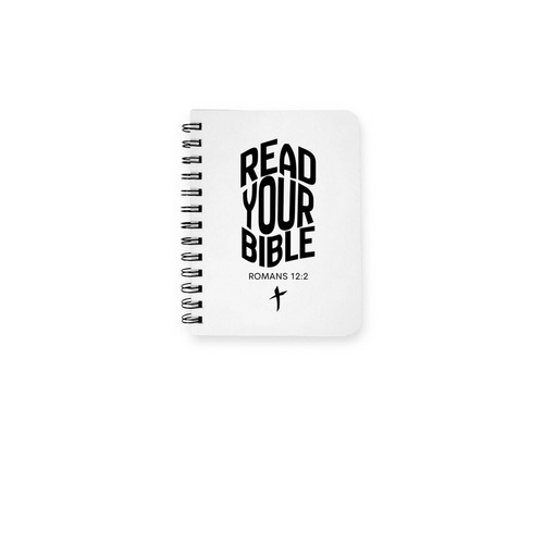 READ YOUR BIBLE Notebook, a White Spiral Notebook