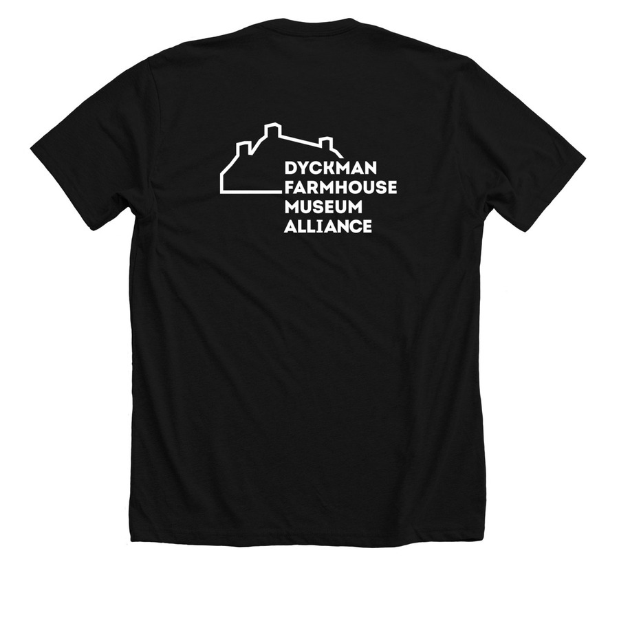 Inwood New York, a Solid Black Blend Premium Unisex Tee (back-view)