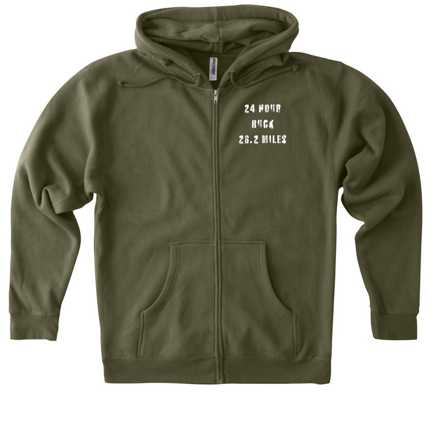 Greg 24, a Army Heavyweight Zip Up Hoodie