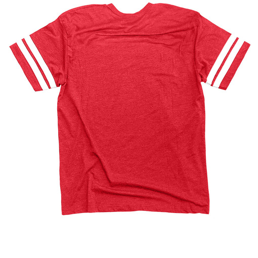 Klaus Is It! Vintage Red / White Football Jersey Tee