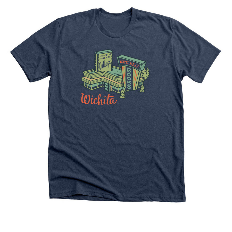 Watermark Lincoln Heights T-Shirt, a Heather Navy Premium Unisex Tee