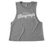 Mighty Stingrays, a Aluminum Grey Allmade Eco Triblend Women?s Muscle Tank