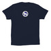 BFCACT Centered Logo Tops, a Navy Premium Cotton Tee