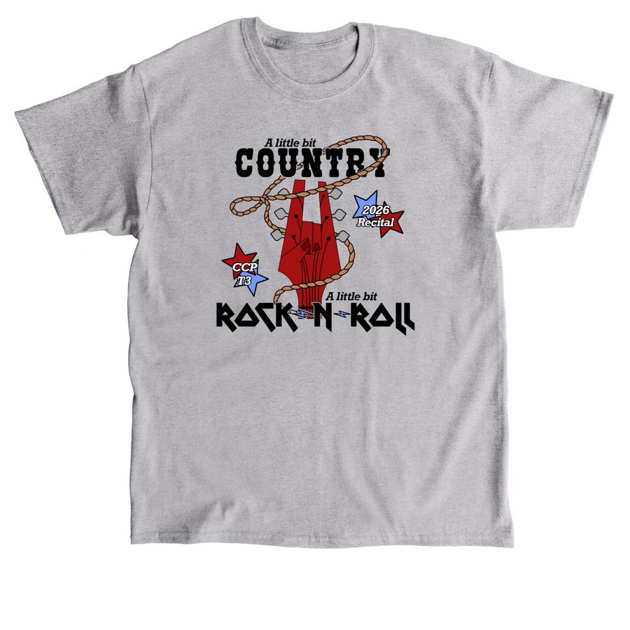 Country & Rock-n-Roll, a Sport Grey Classic Unisex Tee