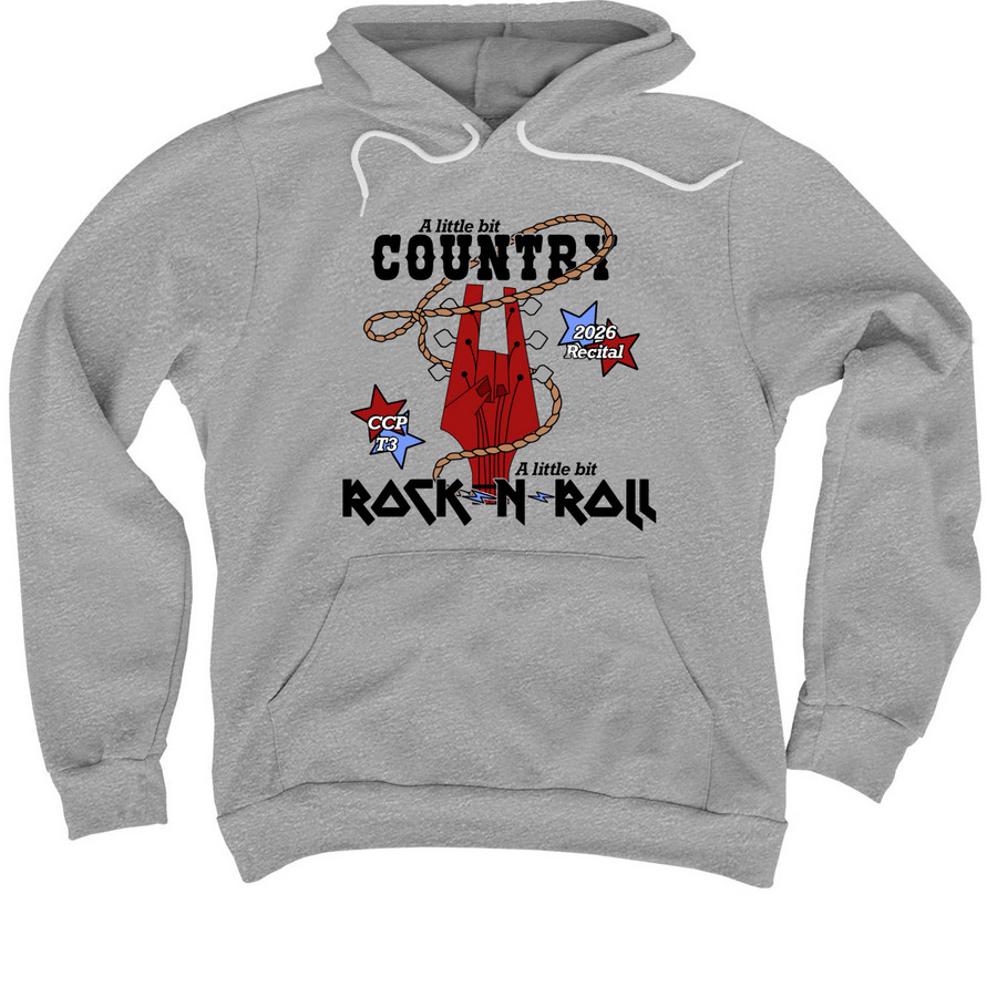 Country & Rock-n-Roll, a Athletic Heather Premium Pullover Hoodie