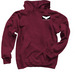 ACS-LA logo whale conservation dark colors, a Maroon Pullover Hoodie