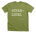 Hyper-Local, a Heather Green Premium Unisex Tee