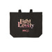 LSL Tote, a Deep Black Cotton Canvas Tote Bag