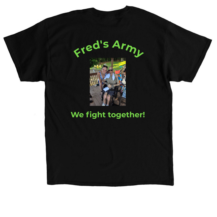 Fred's Army, a Black Classic Unisex Tee (back-view)