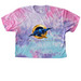 QSKY Radio, a Cotton Candy Women's Tie Dye Cropped Tee