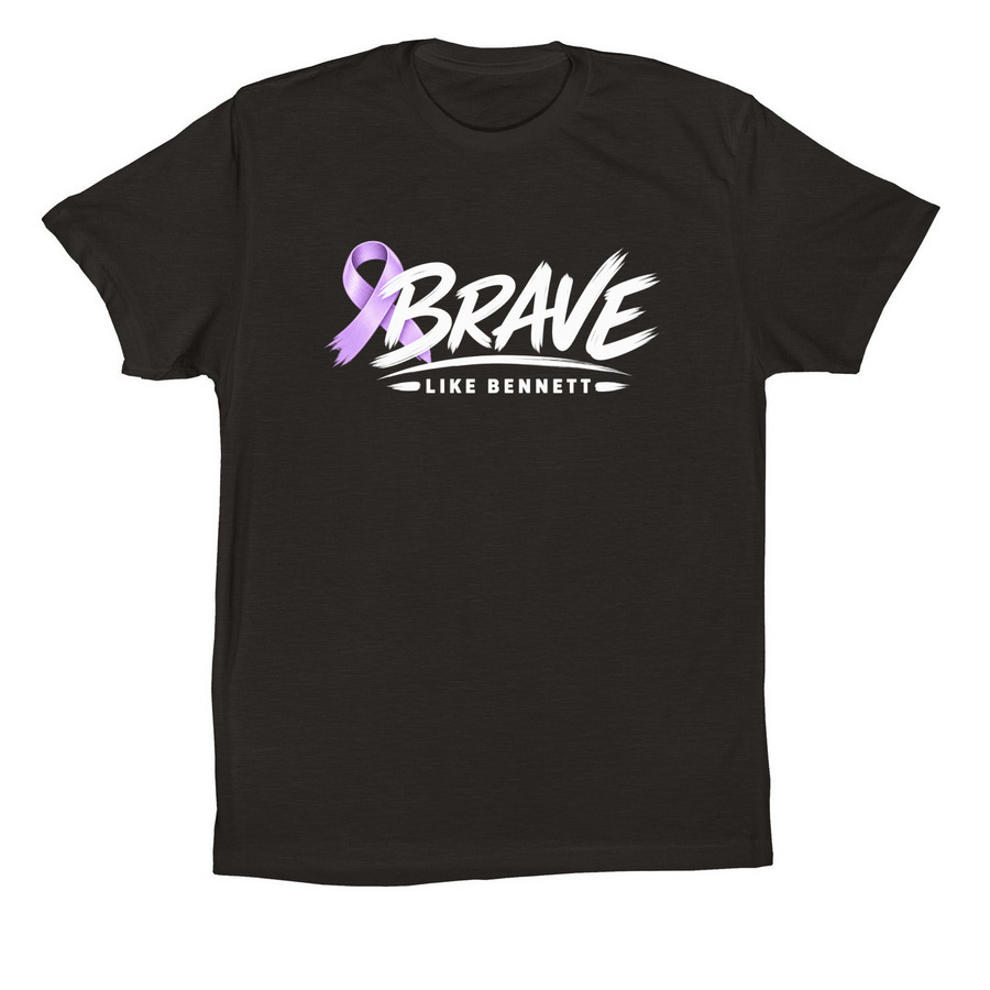 Brave like Bennett Dark T's, a Black Premium Cotton Tee