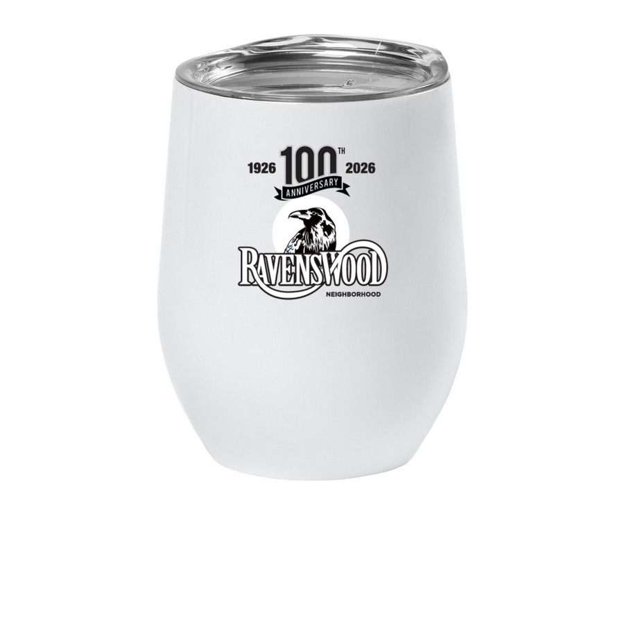 100th Anniversary Wine Tumbler, a White Insulated Wine Cup