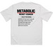Metabolic Reset Coach t-shirt&nbsp;, a White Classic Performance Tee (back-view)