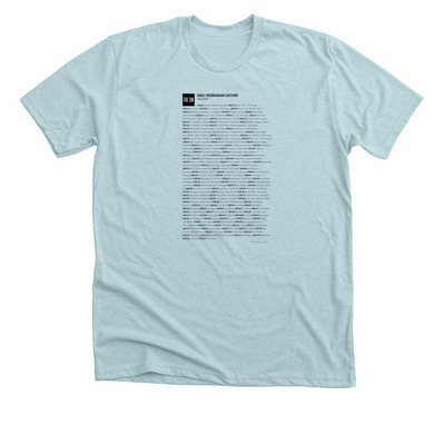 DN editors 1901 to 2027, a Heather Ice Blue Premium Unisex Tee