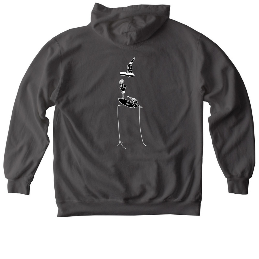 Cookie x Chill -&nbsp;Party Wave Hoodie (Dark), a Pepper Comfort Colors Pullover Hoodie (back-view)