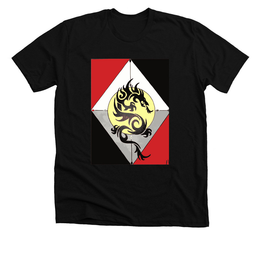 Enter the Dragon, a Solid Black Blend Premium Unisex Tee