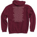 Christmas Remembrance Batch 11, a Maroon Pullover Hoodie (back-view)