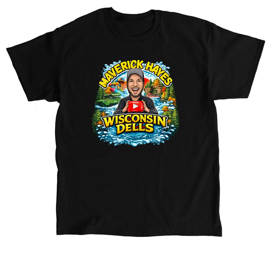 T & Hoodie Dells version 1, a Black Classic Unisex Tee