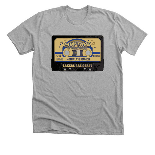 MIXTAPE, a Athletic Heather Premium Unisex Tee