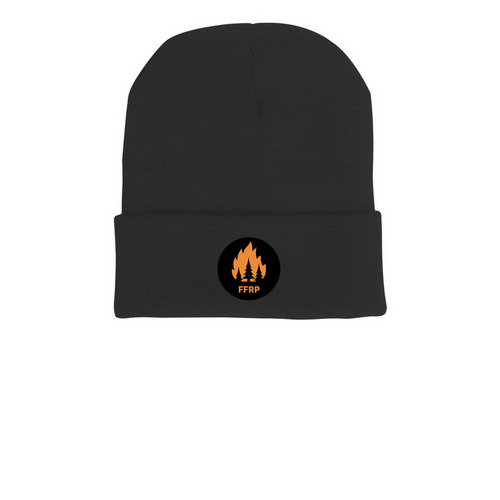 ?Wear the Mission: FFRP Beanie, a Black Printed Cuffed Beanie